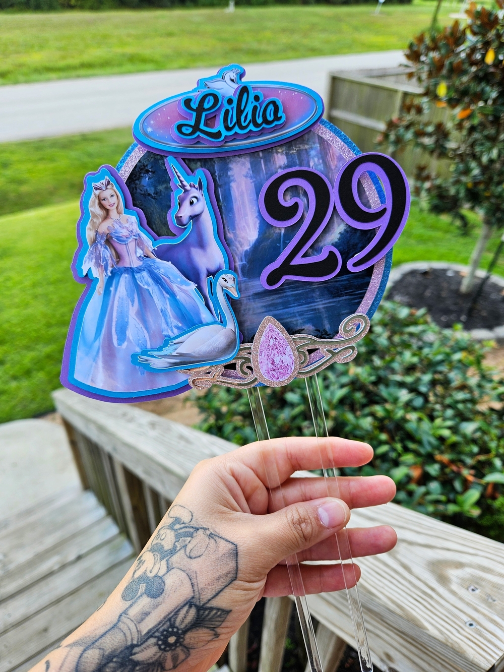 Barbie Swan Lake Cake Topper